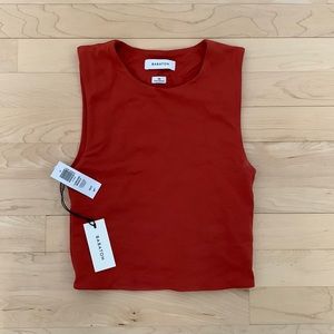 Aritzia (babaton) corsa red muscle cami - size XS